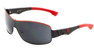 KHAN Metal One Piece Sunglasses-KN-M3946 (Red)
