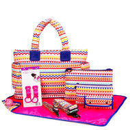 CiPU CT-Bag 2.0 ECO Diaper Bag Tote 9 Piece Combo Set (Rainbow)