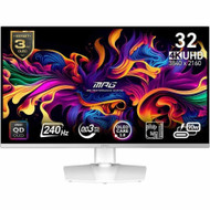 MSI MPG 321CURX QD-OLED 32-inch 3840 x 2160 (UHD) Computer Monitor, 240Hz, Adaptive-Synch, HDMI, DP Port, VESA Mountable, Tilt, Speaker, 0.03ms, Black