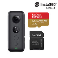 Insta360 ONE X 360 Degree Action Bundle: Camera + 1 Accessaries - 128GB