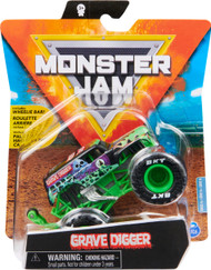 Monster Jam, Official Grave Digger Monster Truck, Die-Cast Vehicle, Show Time Series, 1:64 Scale