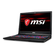 MSI GE63 Raider RGB-011 15.6" Gaming Laptop - Intel Core i7-8750H, GTX1060, 16GB DDR4, 256GB SSD +1TB, Win 10, VR Ready (Open Box)