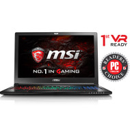 GS63VR STEALTH PRO 4K-228 15.6" UHD 4K Gaming Laptop - Core i7-7700HQ Kabylake, 16GB RAM, 2TB HDD + 512GB SSD, GTX1060 6G VRAM, VR Ready (Open Box)